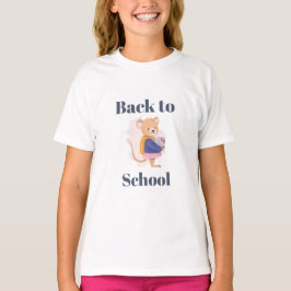 Leuk terug naar school muisontwerp t-shirt