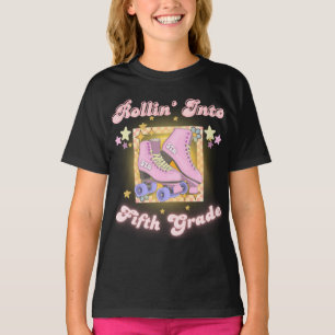 Leuk terug naar school schaatsen Rollin in vijfde  T-shirt