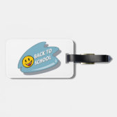 Leuk Terug naar School Smile Face Bagagelabel (Achterkant horizontaal)