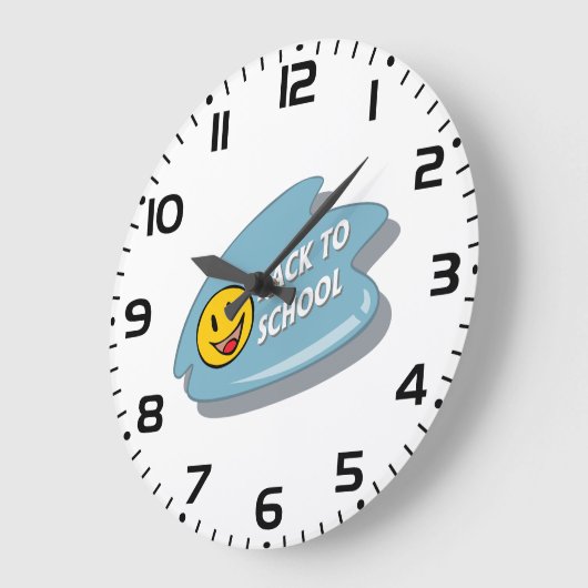 Leuk Terug naar School Smile Face Grote Klok (Hoek)