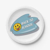 Leuk Terug naar School Smiley Face Papieren Bordje (Voorkant)