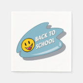 Leuk Terug naar School Smiley Face Servet (Voorkant)