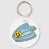 Leuk Terug naar School Smiley Face Sleutelhanger (Achterkant)