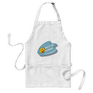 Leuk Terug naar School Smiley Face Standaard Schort
