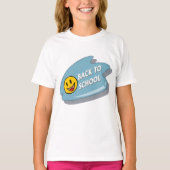 Leuk Terug naar School Smiley Face T-shirt (Voorkant)