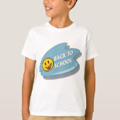 Leuk Terug naar School Smiley Face T-shirt (Voorkant)