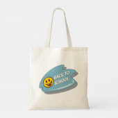 Leuk Terug naar School Smiley Face Tote Bag (Achterkant)