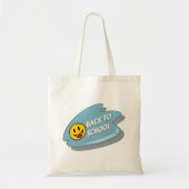 Leuk Terug naar School Smiley Face Tote Bag (Voorkant)