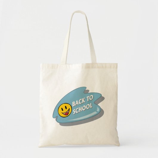 Leuk Terug naar School Smiley Face Tote Bag (Voorkant)
