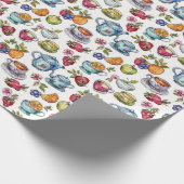 Leuk theefeest betegeld cadeaupapier (Hoek)