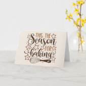 Leuk 'Tis het seizoen voor bakontwerp Kaart (Gele Bloem)