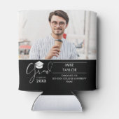 Leuk toen en nu 2 foto afstudeerfeest blikjeskoeler (Achterkant)