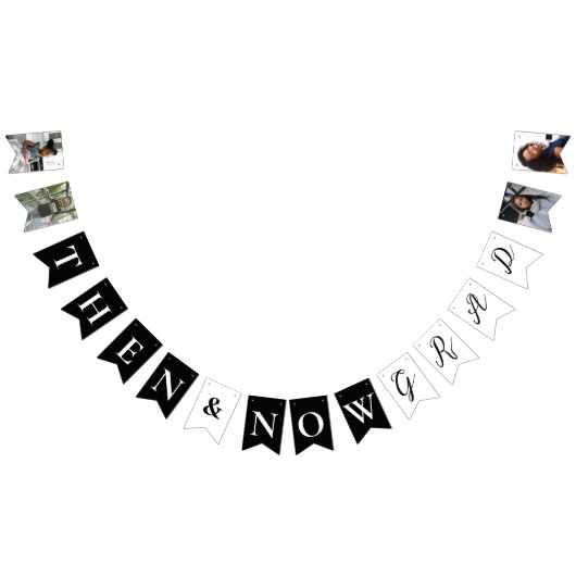 Leuk Toen & Nu Afstudeerder Fotocollage Afstudeerf Vlaggetjes (Alle)