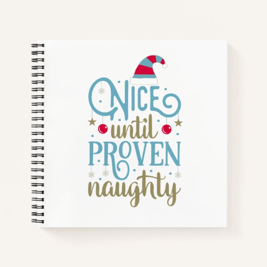 Leuk tot bewezen kerst in Naughty | NOTITIEBOEK (Voorkant)