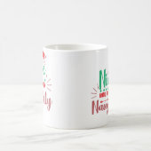 Leuk tot bewezen ondeugend grappig kerstcitaat koffiemok (Center)