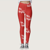 Leuk tot bewezen ondeugende Leggings (rood) (Voorkant)
