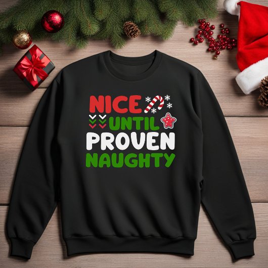 Leuk tot bewezen stout kerst sweatshirt