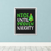 Leuk tot bewezen stoute canvas print (Insitu (Houten vloer))