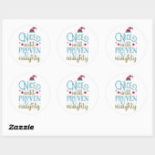 Leuk tot bewezen stoute kerst | Sticker Seal (Vel)
