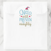 Leuk tot bewezen stoute kerst | Sticker Seal (Tas)