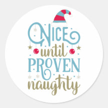 Leuk tot bewezen stoute kerst | Sticker Seal