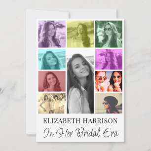 Leuk Trendy Fotocollage Bachelorette Party Kaart