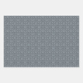 Leuk Trendy Geometrisch Roze Wit en Grijs Patroon Inpakpapier Vel (Voorkant 3)