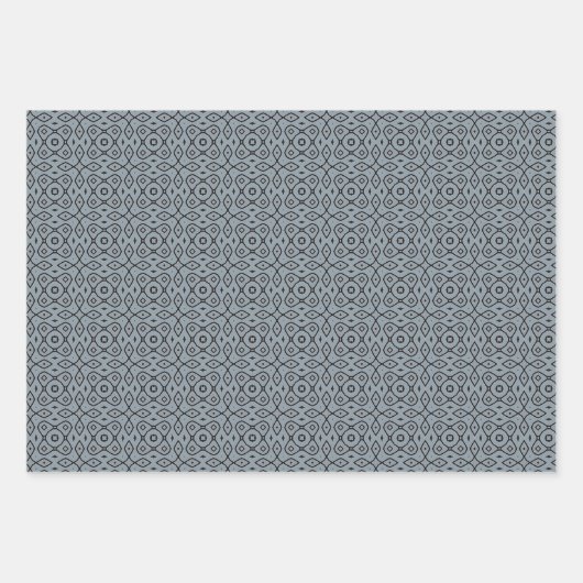 Leuk Trendy Geometrisch Roze Wit en Grijs Patroon Inpakpapier Vel (Voorkant 3)