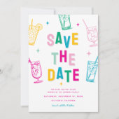 Leuk trendy kerstfeest Save the Date Feestdagenkaart (Voorkant)