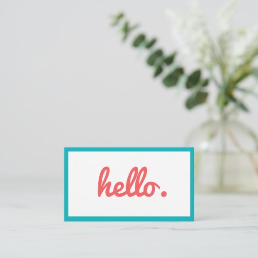 leuk trendy kleurrijk Visitekaartje (Staand voorkant)