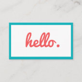 leuk trendy kleurrijk Visitekaartje (Voorkant)