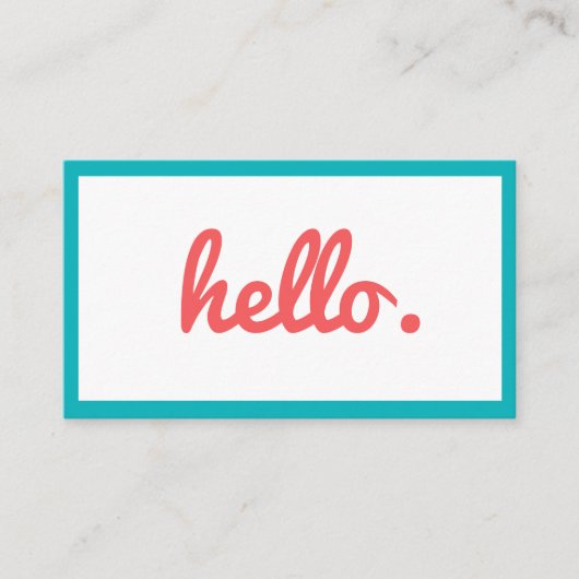 leuk trendy kleurrijk Visitekaartje (Voorkant)