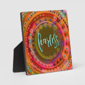 Leuk Trendy Modern Onbevreesd Kleurrijk Fotoplaat (Voorkant)