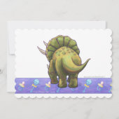 Leuk Triceratops Baby shower Kaart (Achterkant)