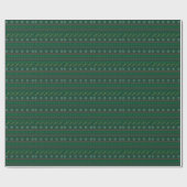 Leuk Trombone Kersttrui Patroon Cadeaupapier (Vlak)