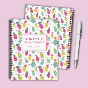 Leuk Tropisch ananas zomer fruit patroon Notitieboek