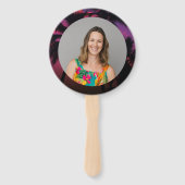 Leuk Tropisch Sunset Luau Verjaardagsfeest Handwaaier (Achterkant)