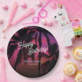 Leuk Tropisch Sunset Luau Verjaardagsfeest Papieren Bordje (Feest)