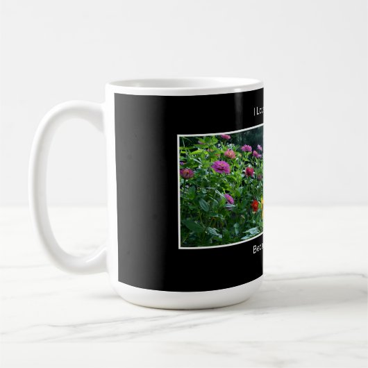 Leuk tuinieren gezegde bloementuin madeliefjes kos koffiemok (Links)