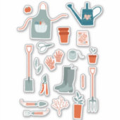 Leuk tuinieren sticker (Voorkant)