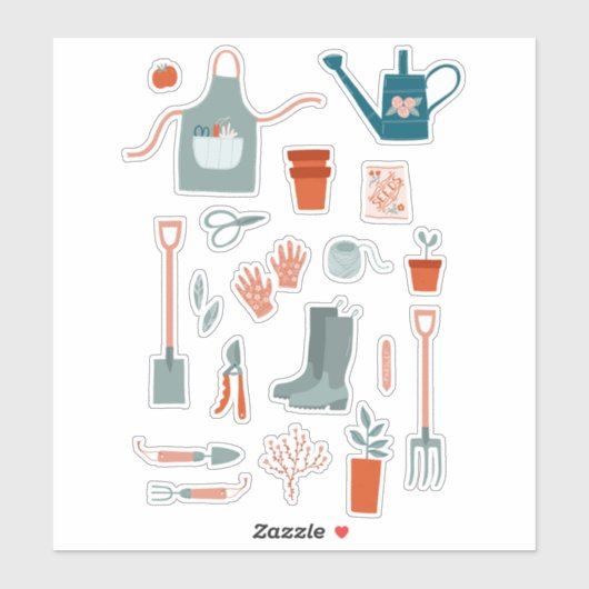 Leuk tuinieren sticker (Vel)