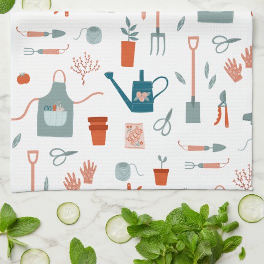 Leuk tuinieren theedoek (Gevouwen)