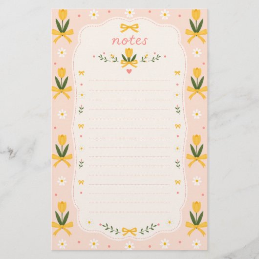 Leuk Tulpen Briefpapier (Voorkant)