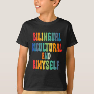 Leuk tweetalig bicultureel en bimzelf ASL Dove bew T-shirt