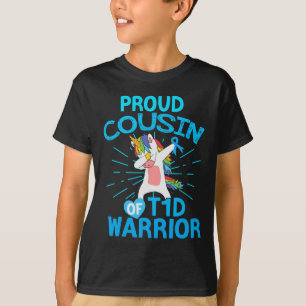 Leuk Type 1 Diabetes Eenhoorn Trots Neef van een T T-shirt