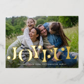 Leuk type kerstfeest, foto folie feestdagenkaart (Voorkant)