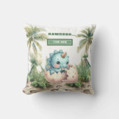 Leuk Uitkomen Binnenkort Baby Dinosaurus Baby Kuss Kussen (Voorkant)