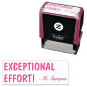 Leuk "UITZONDERLIJKE INSPANNING!" + Aangepaste ler Zelfinktende Stempel (In situ)