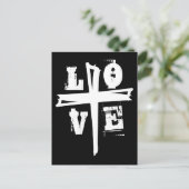 leuk, uniek CROSS en LOVE | Briefkaart (Staand voorkant)