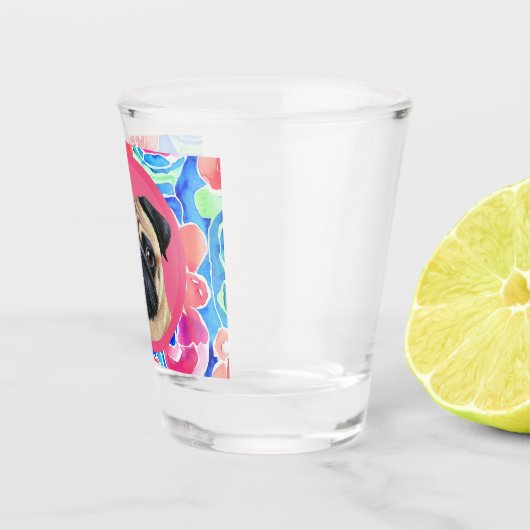 Leuk Uniek Uw Huisdier Hond Puppy Custom Foto Shot Glas (Rechts)